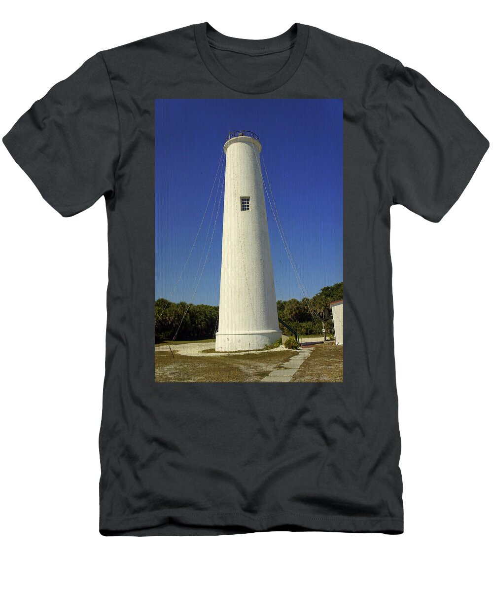 Egmont Key Lighthouse T-Shirt featuring the photograph Egmont Key Lighthouse by Laurie Perry
