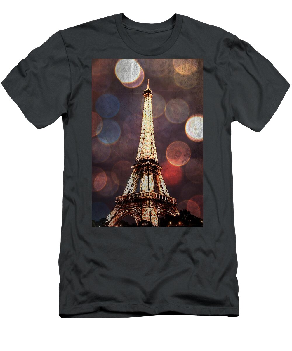  T-Shirt featuring the photograph Eiffel Tower-4 by Bill Howard