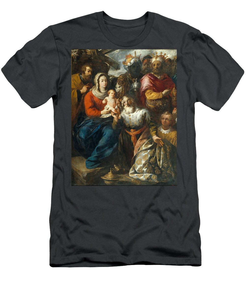 Francisco Herrera The Elder T-Shirt featuring the painting Epiphany by Francisco Herrera the Elder