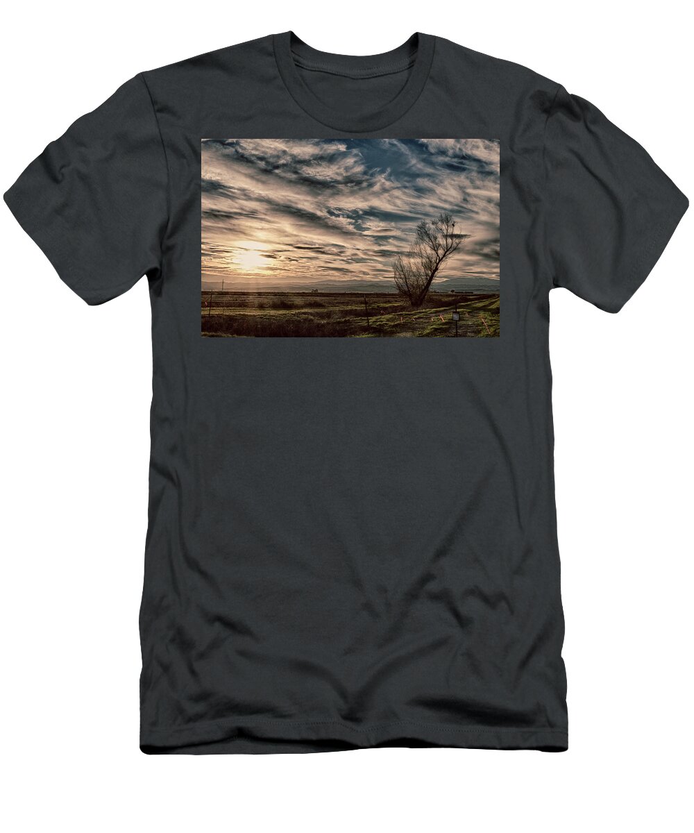 Landscape T-Shirt featuring the photograph Ethereal Sky by Lisa Chorny