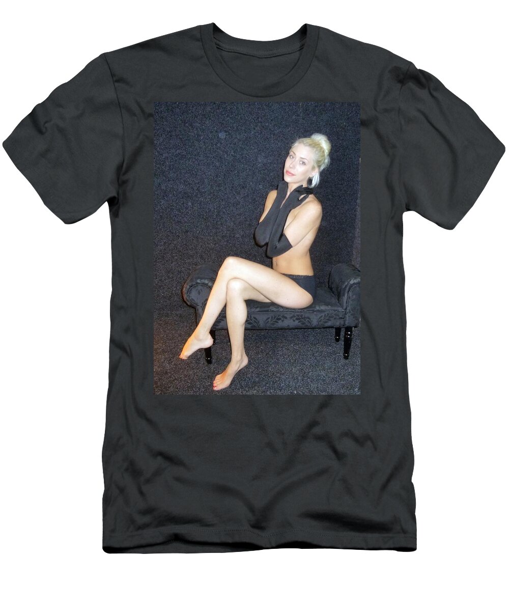 Beautiful Glamour Model T-Shirt featuring the photograph Evening Gloves by Asa Jones