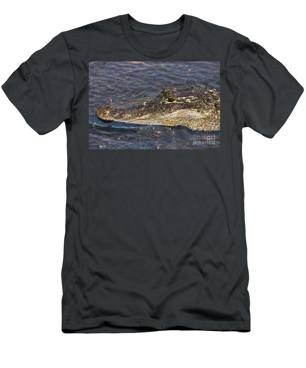 Everglades T-Shirt featuring the photograph Everglades Gator by John Greco