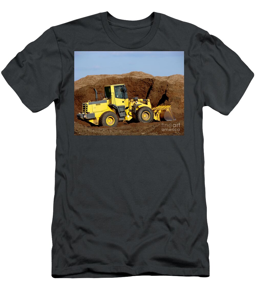 Excavator T-Shirt featuring the photograph Excavation by Olivier Le Queinec