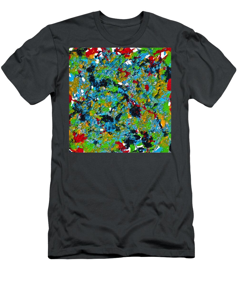Abstract T-Shirt featuring the painting Exploring by Artcetera By   LizMac