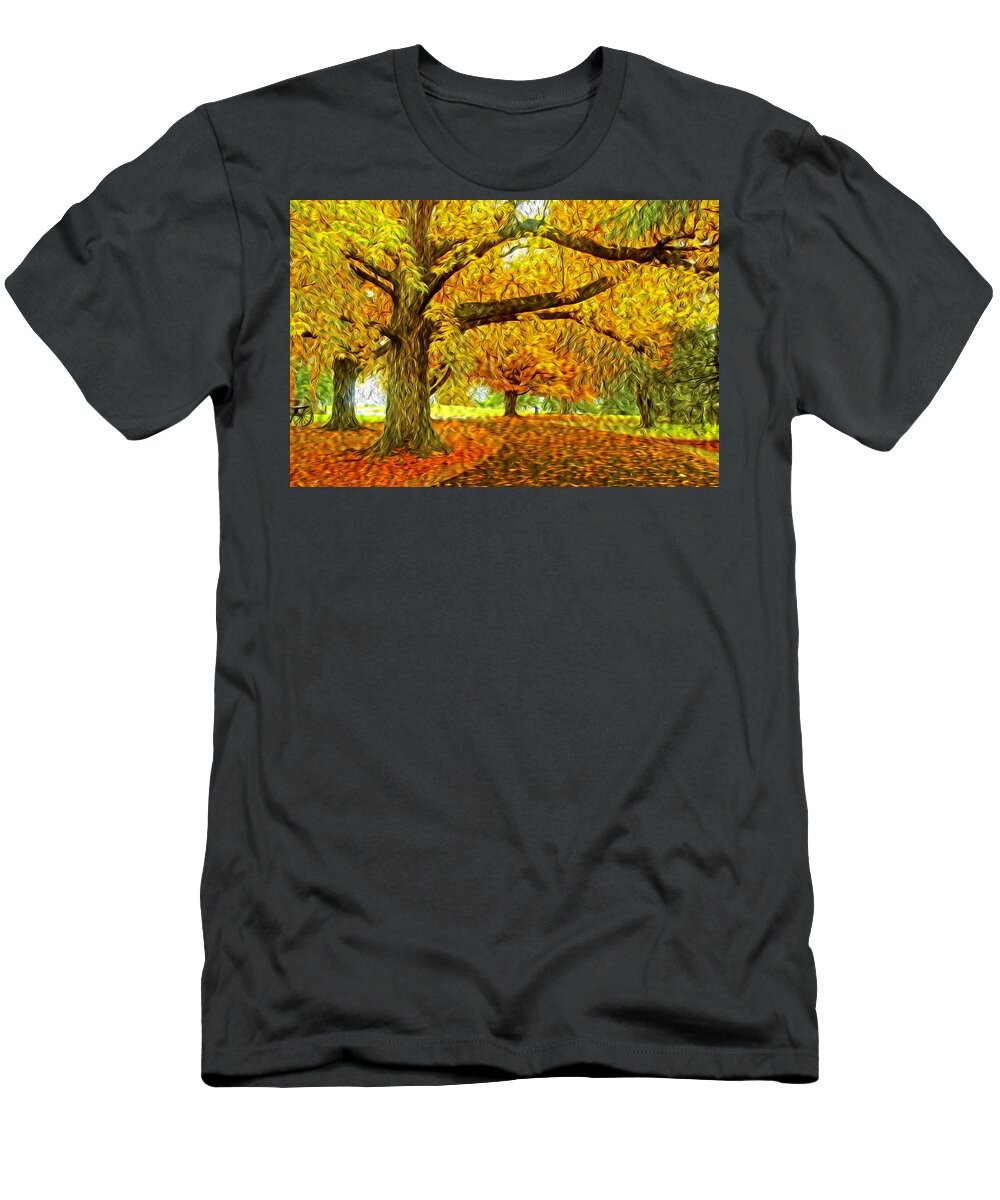 Gettysburg T-Shirt featuring the photograph Fall Aglow by Paul W Faust - Impressions of Light