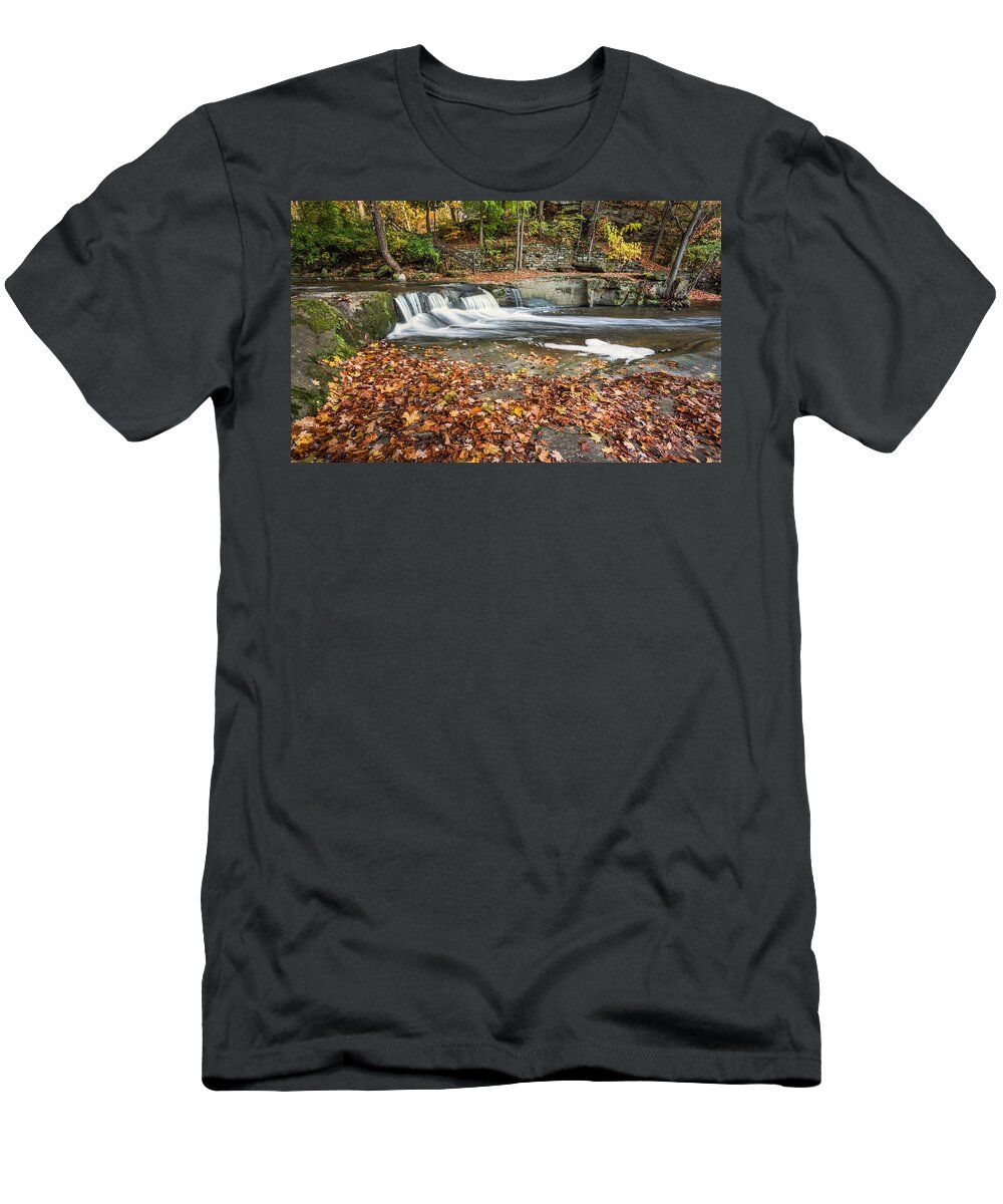 Waterfalls T-Shirt featuring the photograph Fall By The Falls by Dale Kincaid