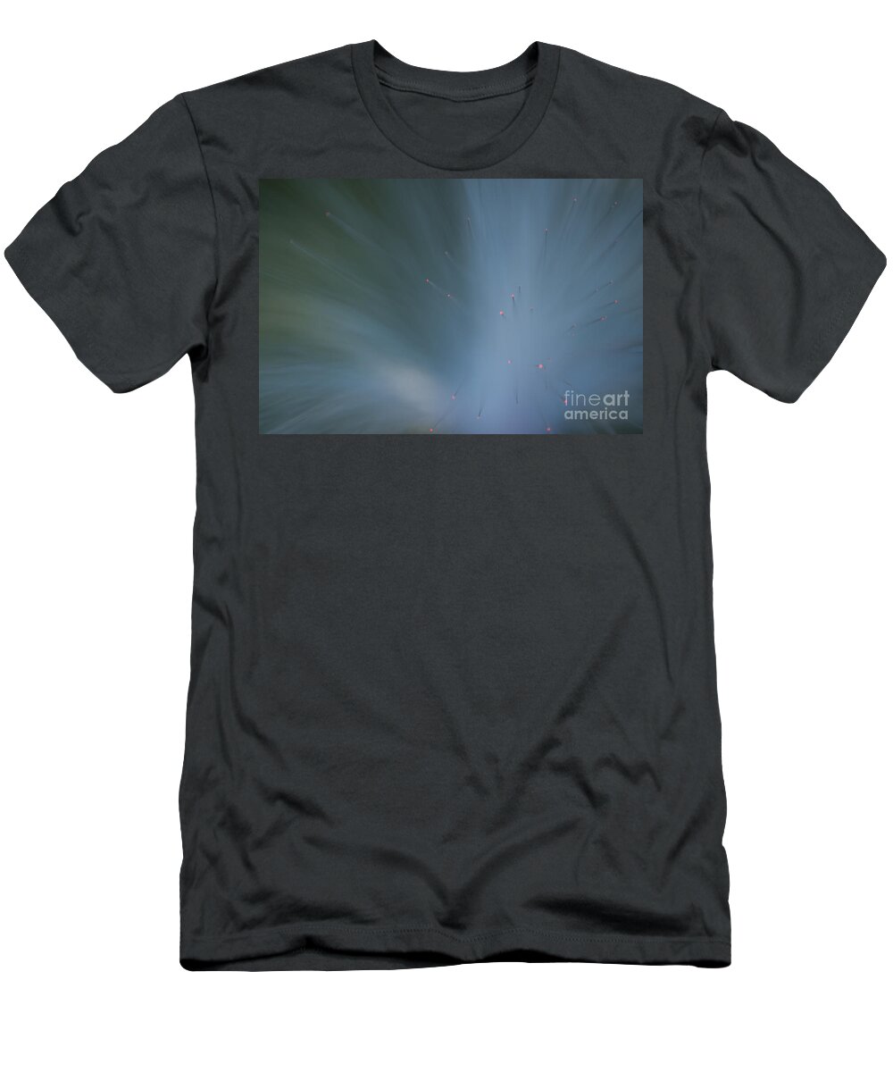 Fiber Optics T-Shirt featuring the photograph Fiber Optics close-up by Jim Corwin