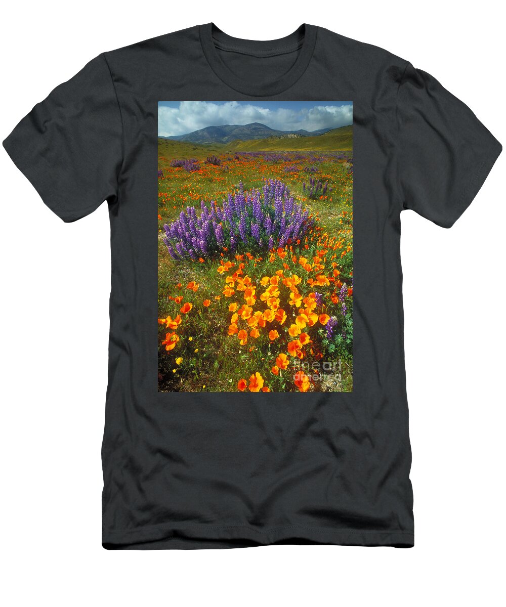 Field Of Flowers T-Shirt featuring the photograph Field Of Flowers by Art Wolfe