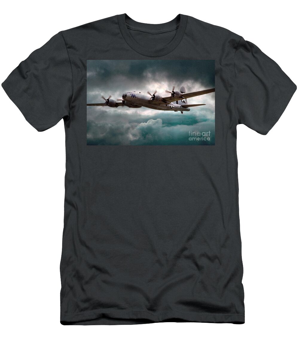 Fifi B29 Superfortress T-Shirt featuring the digital art Fifi by Airpower Art