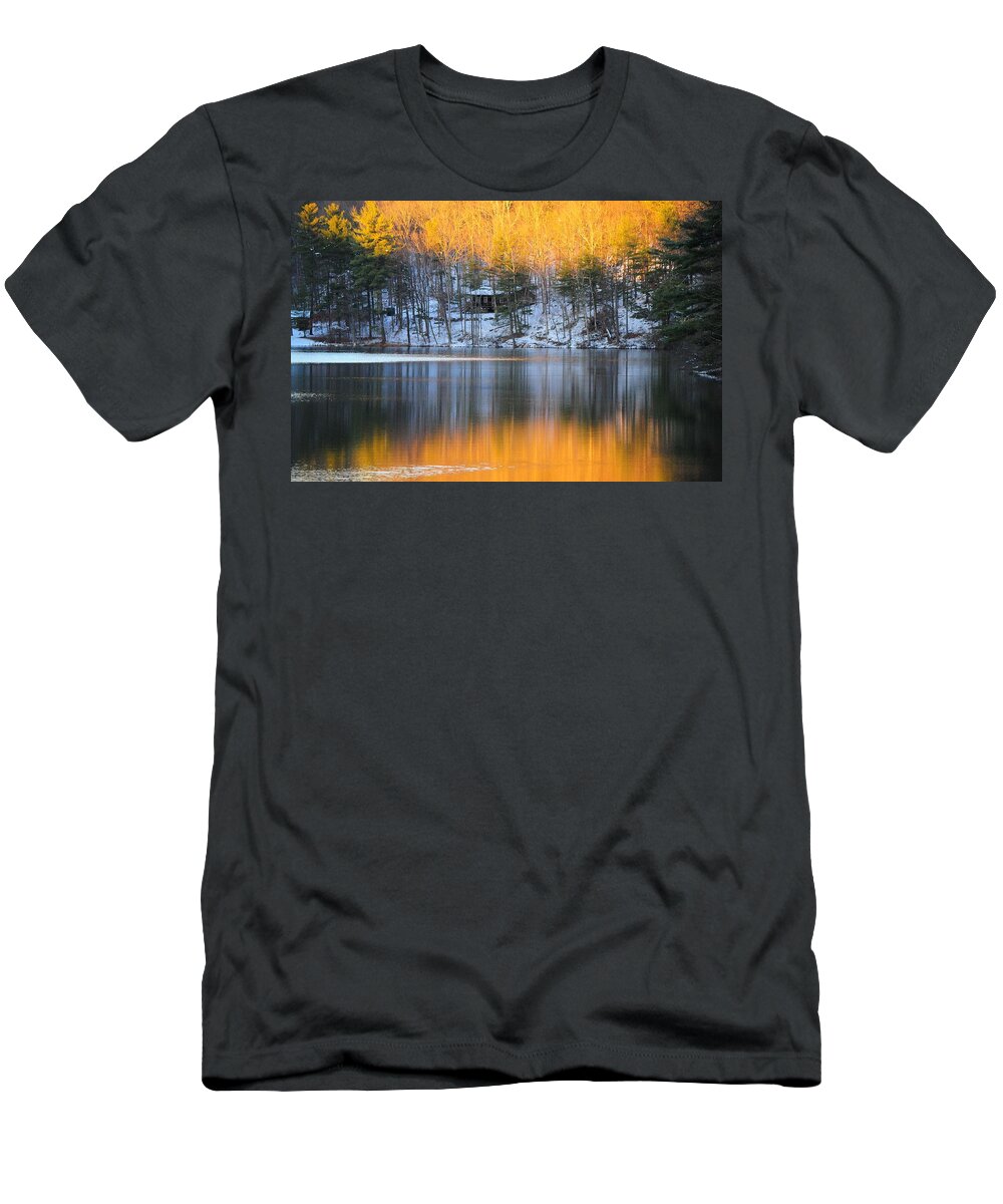 Landscape T-Shirt featuring the photograph Fire and Ice by Jack Harries