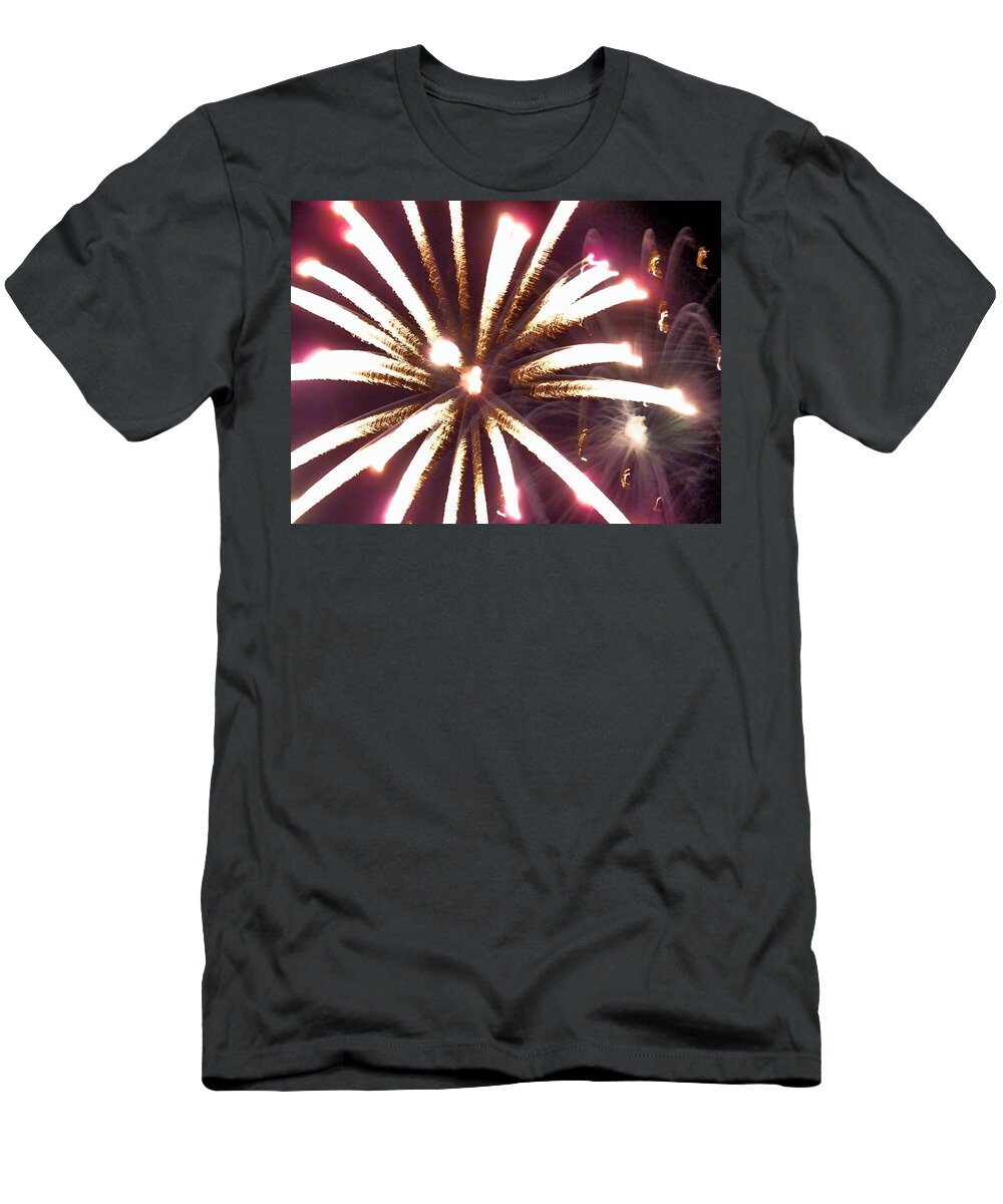 Fireworks T-Shirt featuring the photograph Fireworks by Janice Drew