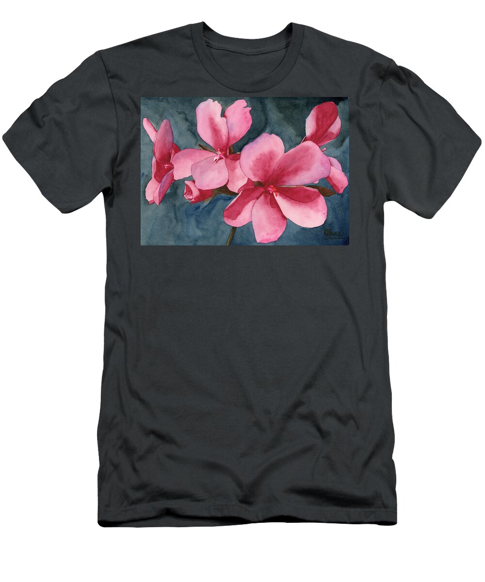 Flower T-Shirt featuring the painting Five by Ken Powers