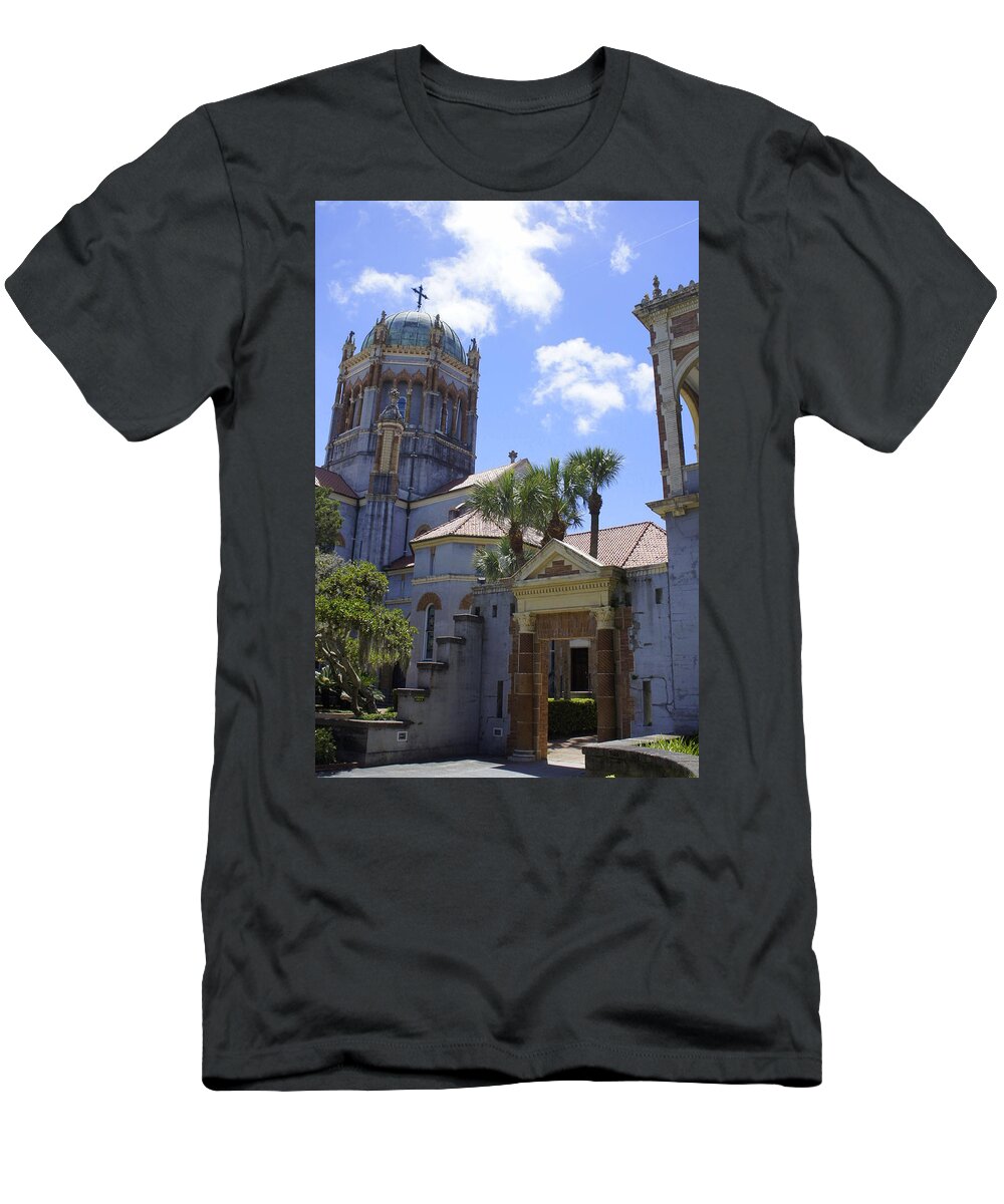 Memorial Presbyterian Church T-Shirt featuring the photograph Flaglers Resting Place by Laurie Perry