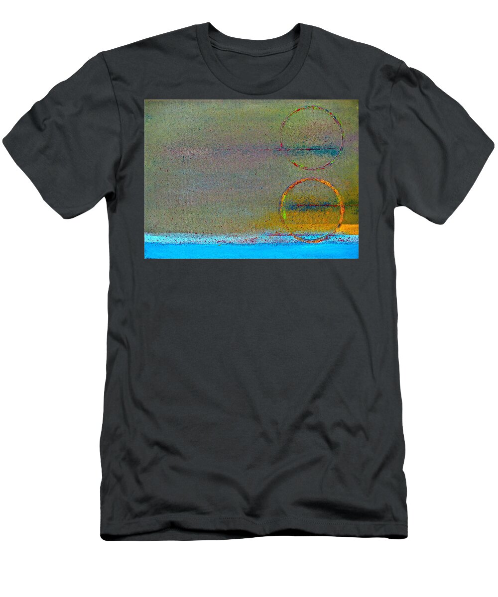 Acrylic T-Shirt featuring the painting Floating by Artcetera By LizMac