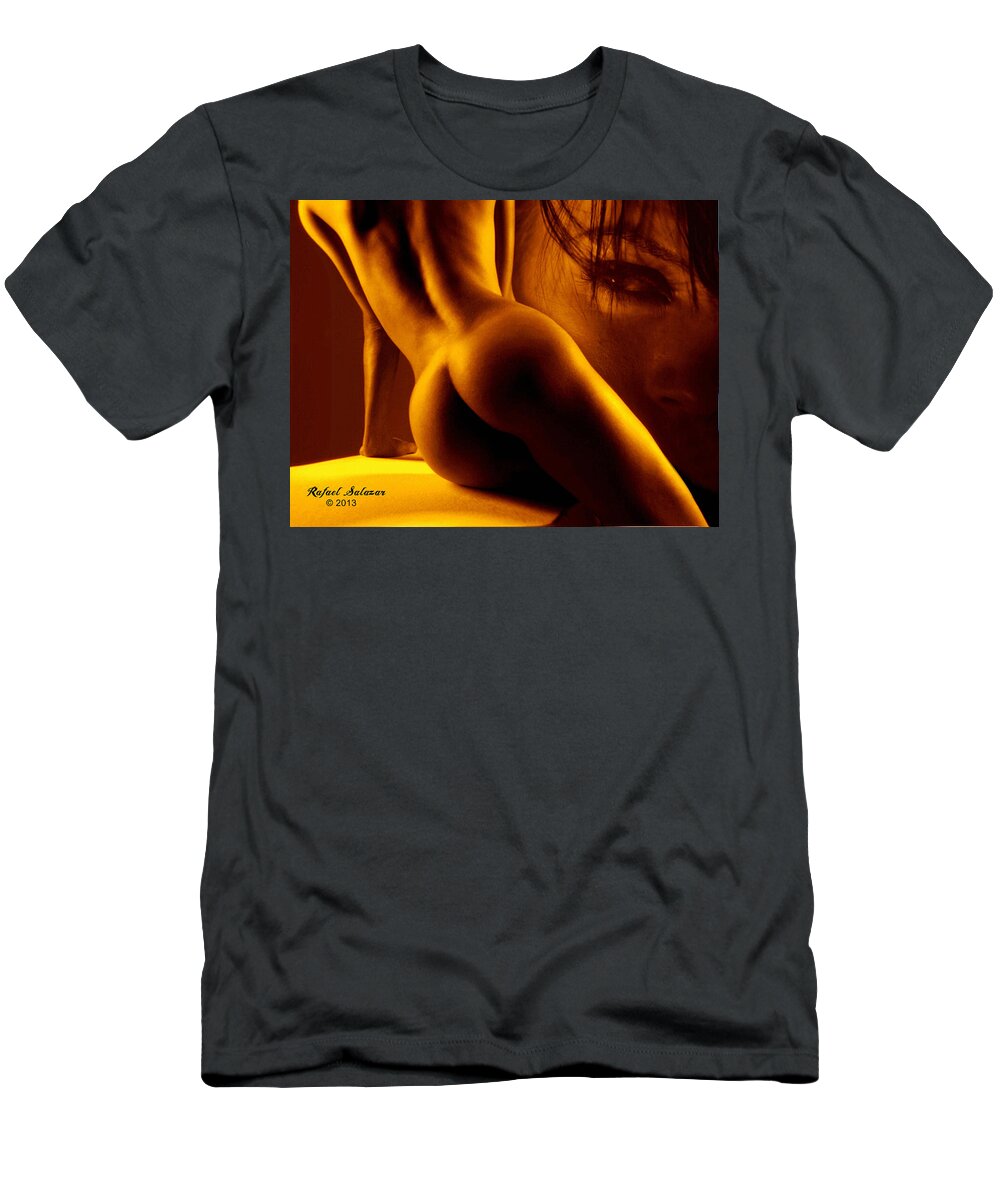 Art T-Shirt featuring the digital art For your eyes only by Rafael Salazar