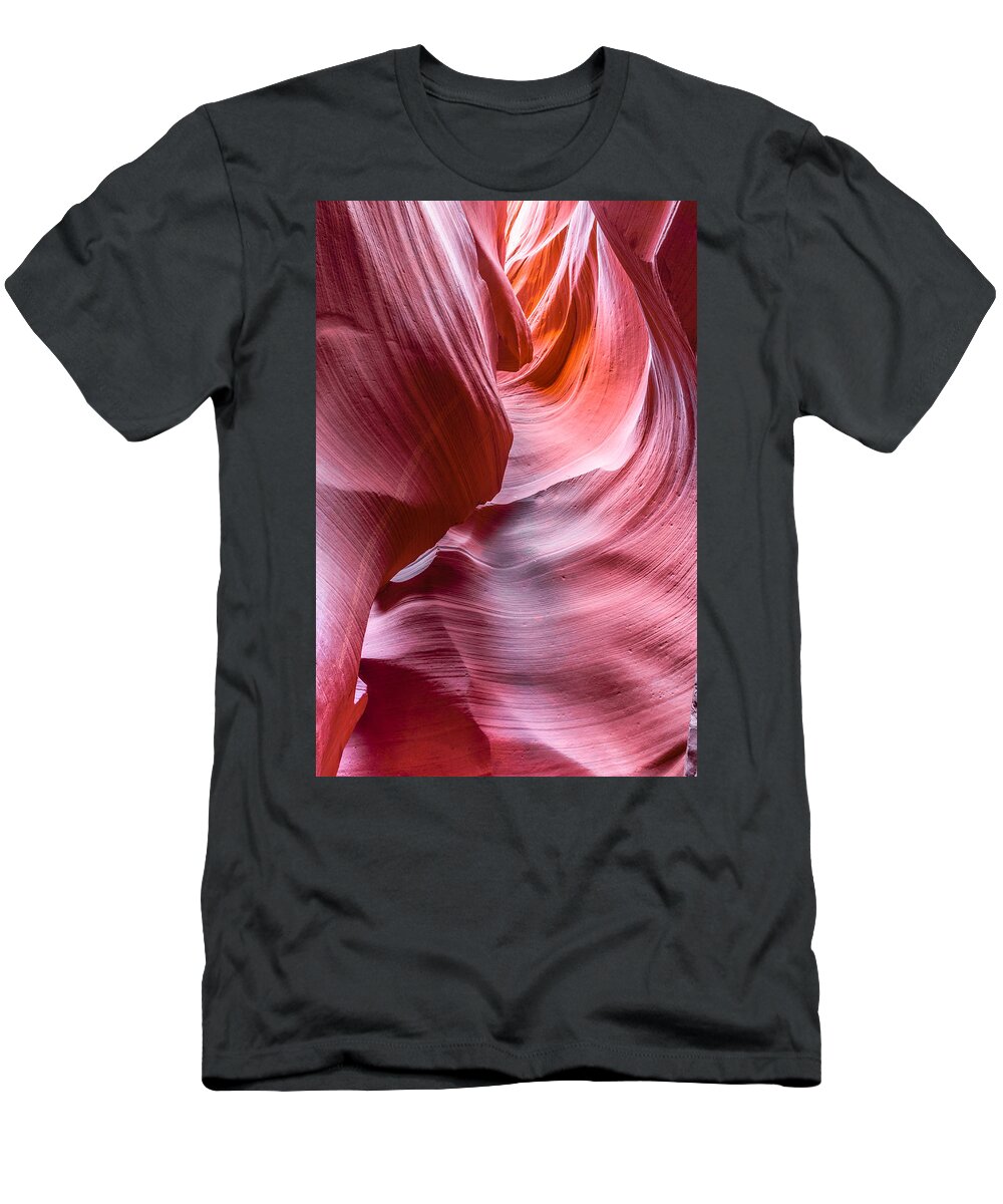 Antelope Canyon T-Shirt featuring the photograph Force of Nature by Jason Chu