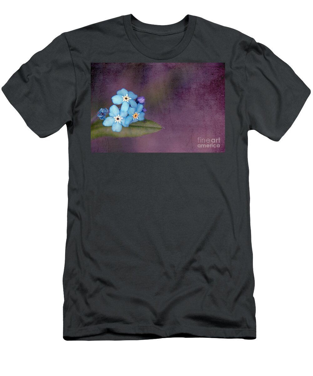 Flowers T-Shirt featuring the photograph Forget Me Not 02 - s0304bt02b by Variance Collections