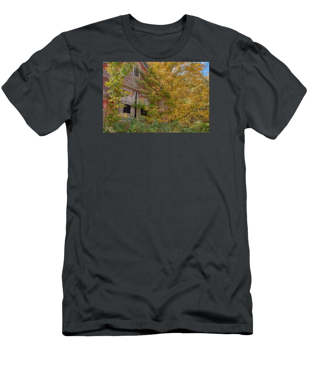Autumn Foliage New England T-Shirt featuring the photograph Forgotten but not gone by Jeff Folger