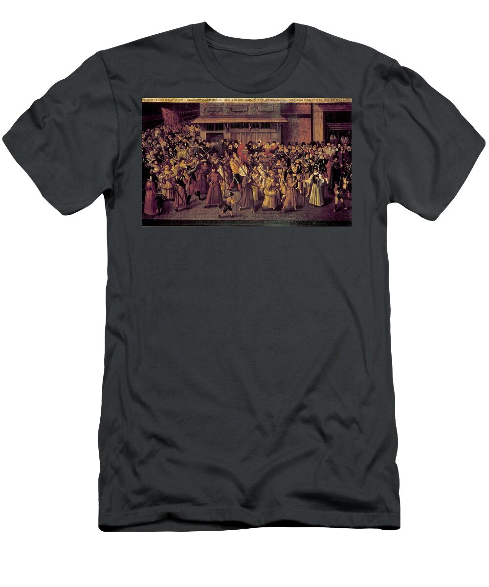 1593 T-Shirt featuring the painting France Catholic League by Granger