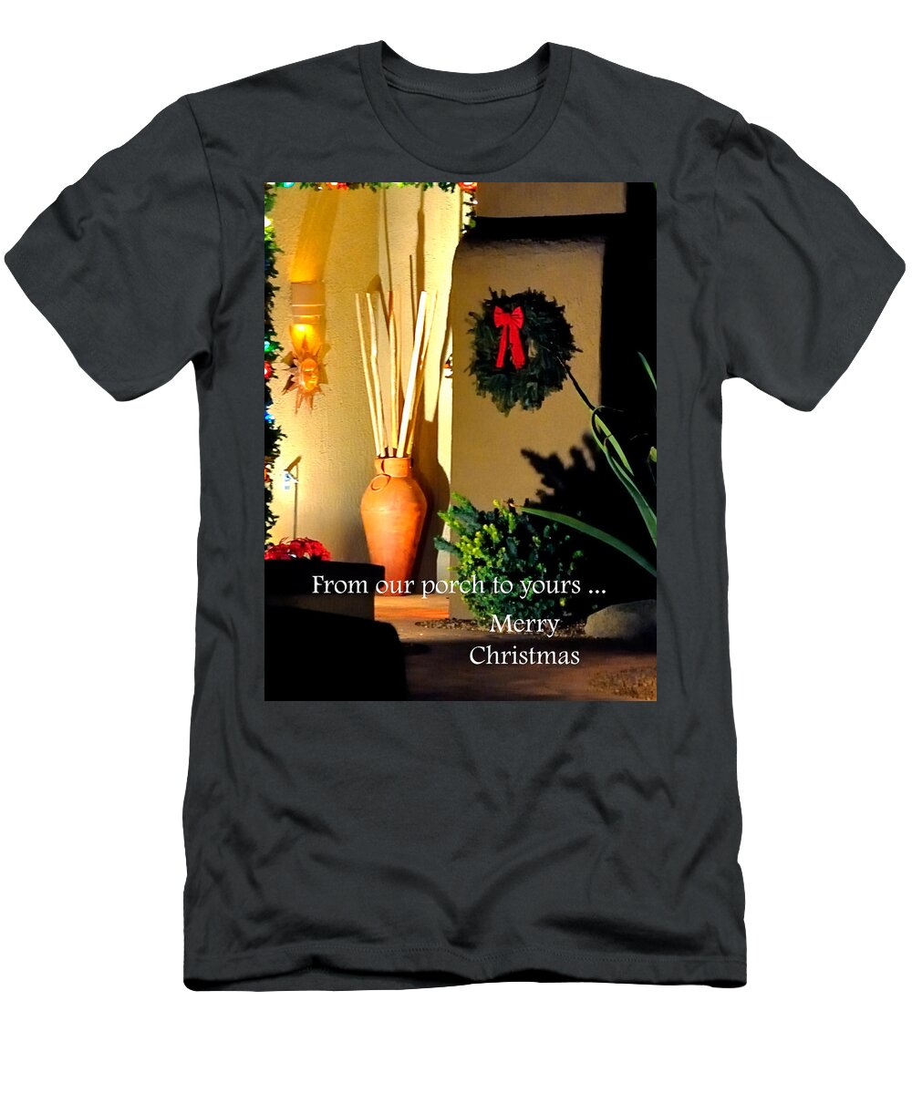 Arizona T-Shirt featuring the photograph From Our Porch To Yours 12718 by Jerry Sodorff