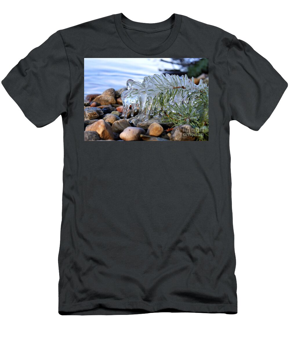 Ice T-Shirt featuring the photograph Frozen In Time by Leone Lund