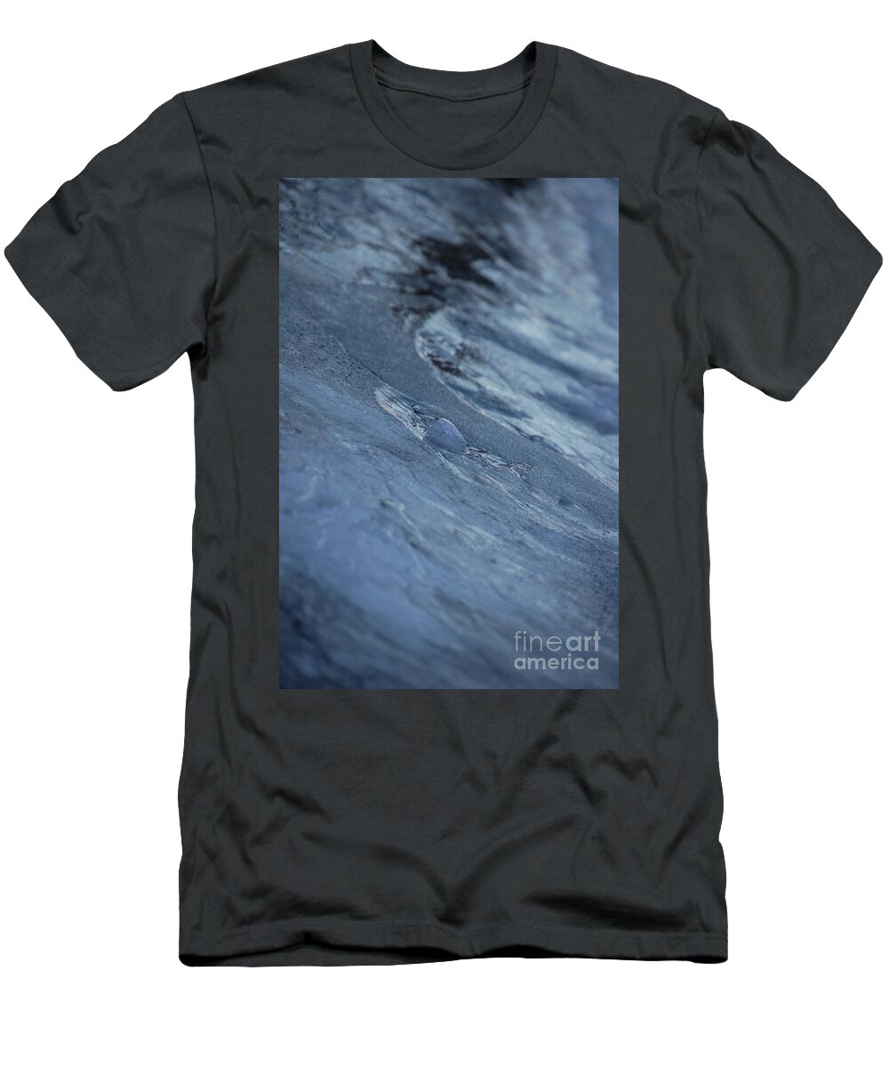 Abstract T-Shirt featuring the photograph Frozen Wave by First Star Art