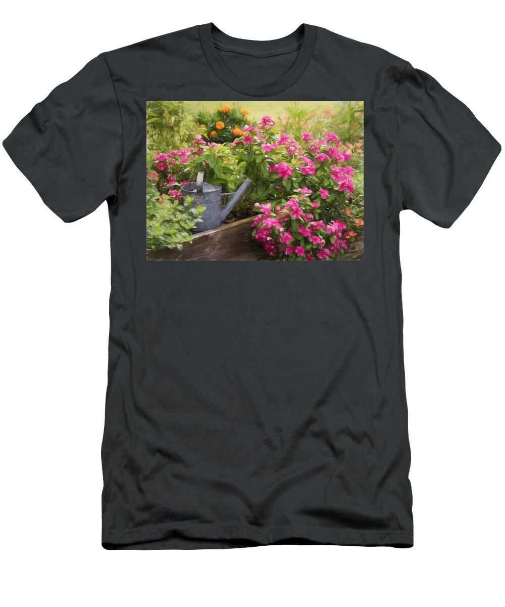 Flowers T-Shirt featuring the photograph Garden Delight by Kim Hojnacki