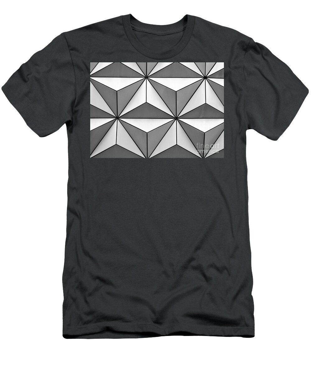 Abstract T-Shirt featuring the photograph Geodesic Pyramids by Sabrina L Ryan
