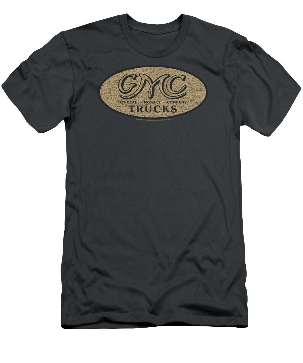  T-Shirt featuring the digital art Gmc - Vintage Oval Logo by Brand A