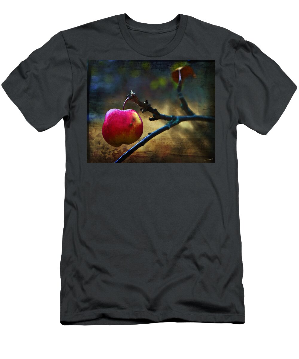 Apple T-Shirt featuring the photograph Go On Dearie Take A Bite by Theresa Tahara