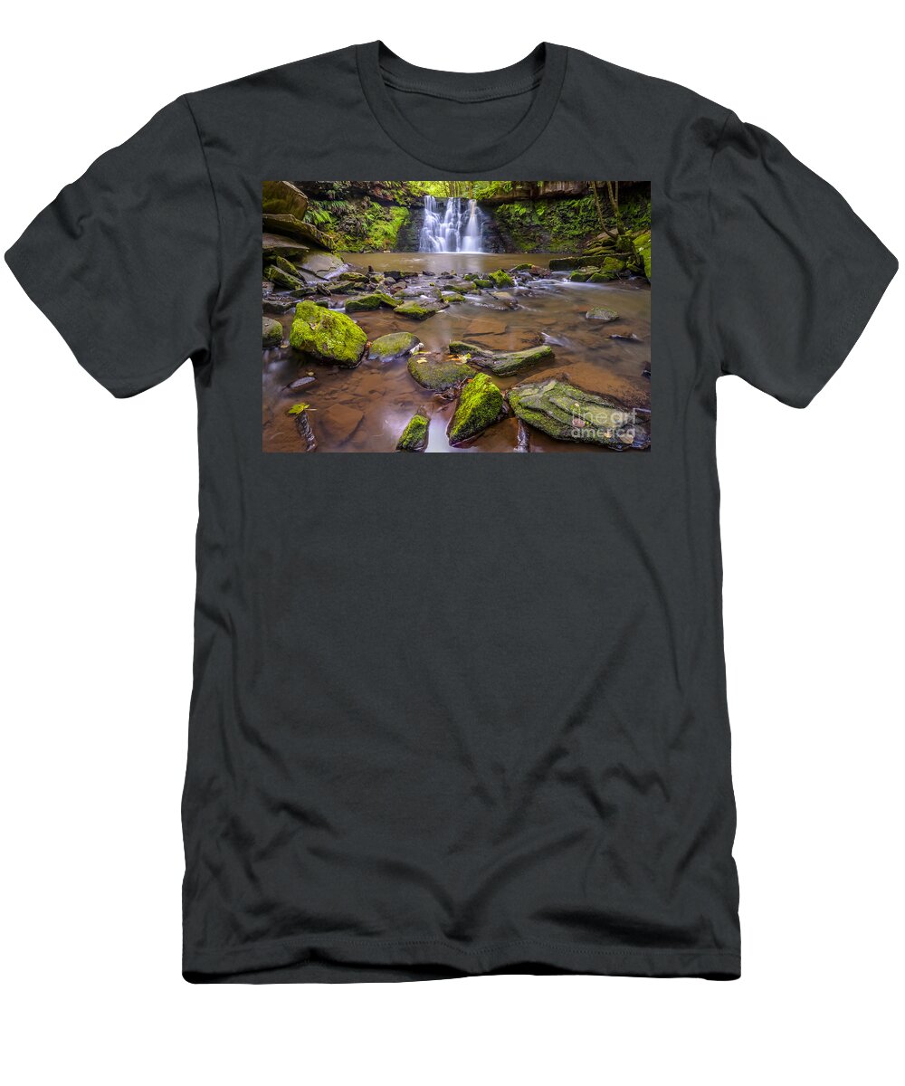 Airedale T-Shirt featuring the photograph Goit Stock Waterfall by Mariusz Talarek