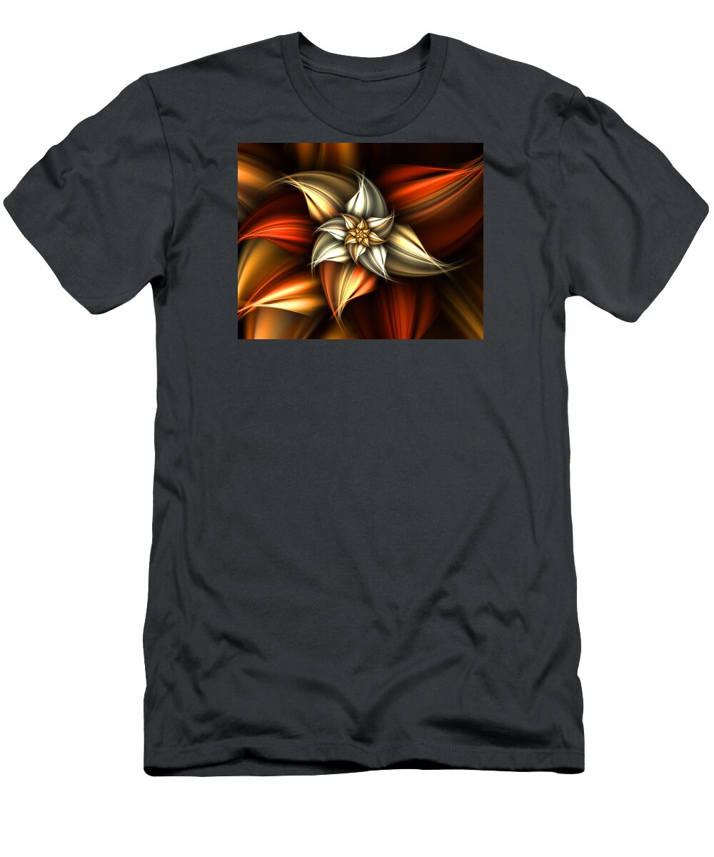 Painting T-Shirt featuring the digital art Golden Beauty by Ester McGuire