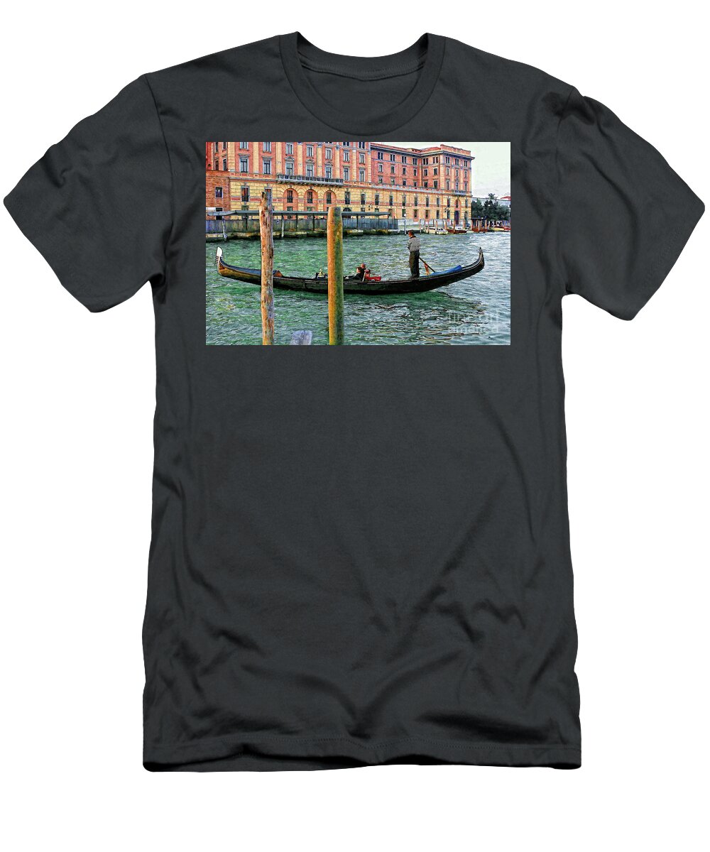 Italy T-Shirt featuring the photograph Gondola by Timothy Hacker
