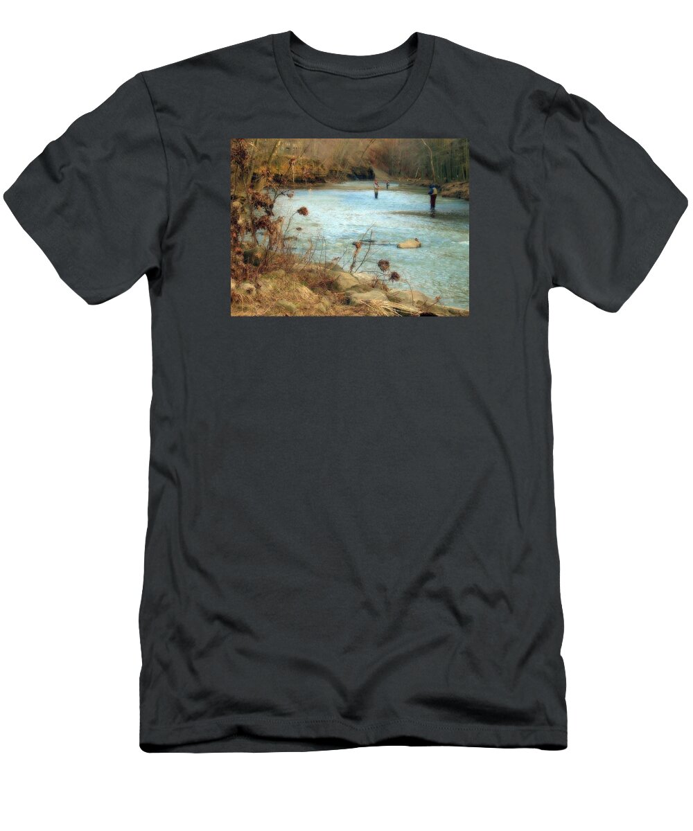 Fishing T-Shirt featuring the photograph Gone Fishing by Wendy Gertz