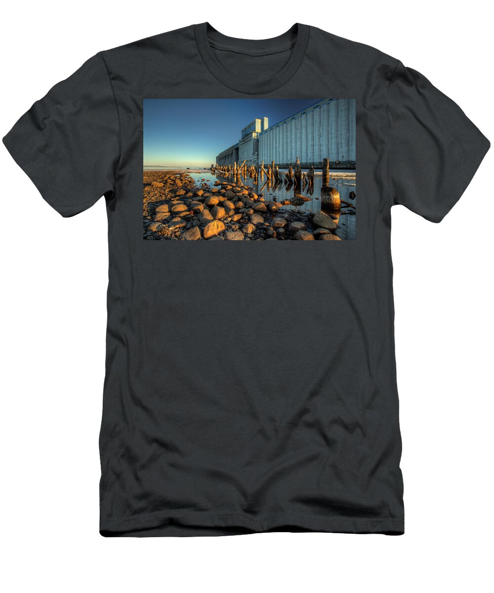 Architecture T-Shirt featuring the photograph Grain Elevators by Jakub Sisak