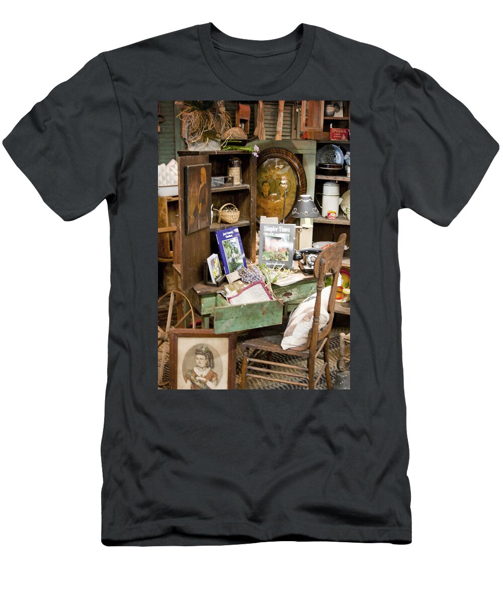 Antiques T-Shirt featuring the photograph Grandma's Treasures by M Three Photos