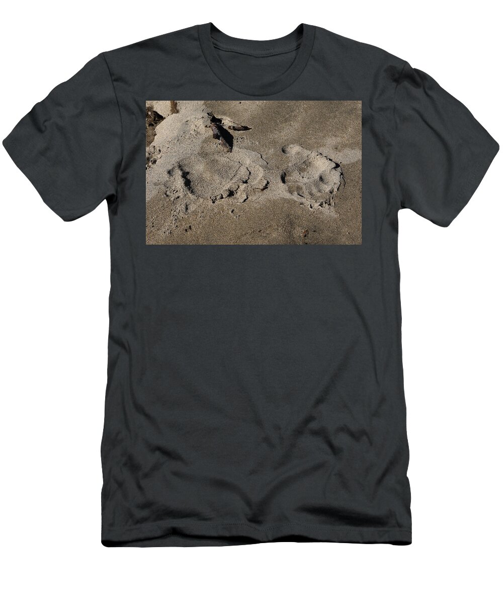 Grizzly Bear T-Shirt featuring the photograph Grizzly Bear Paw Prints by M. Watson
