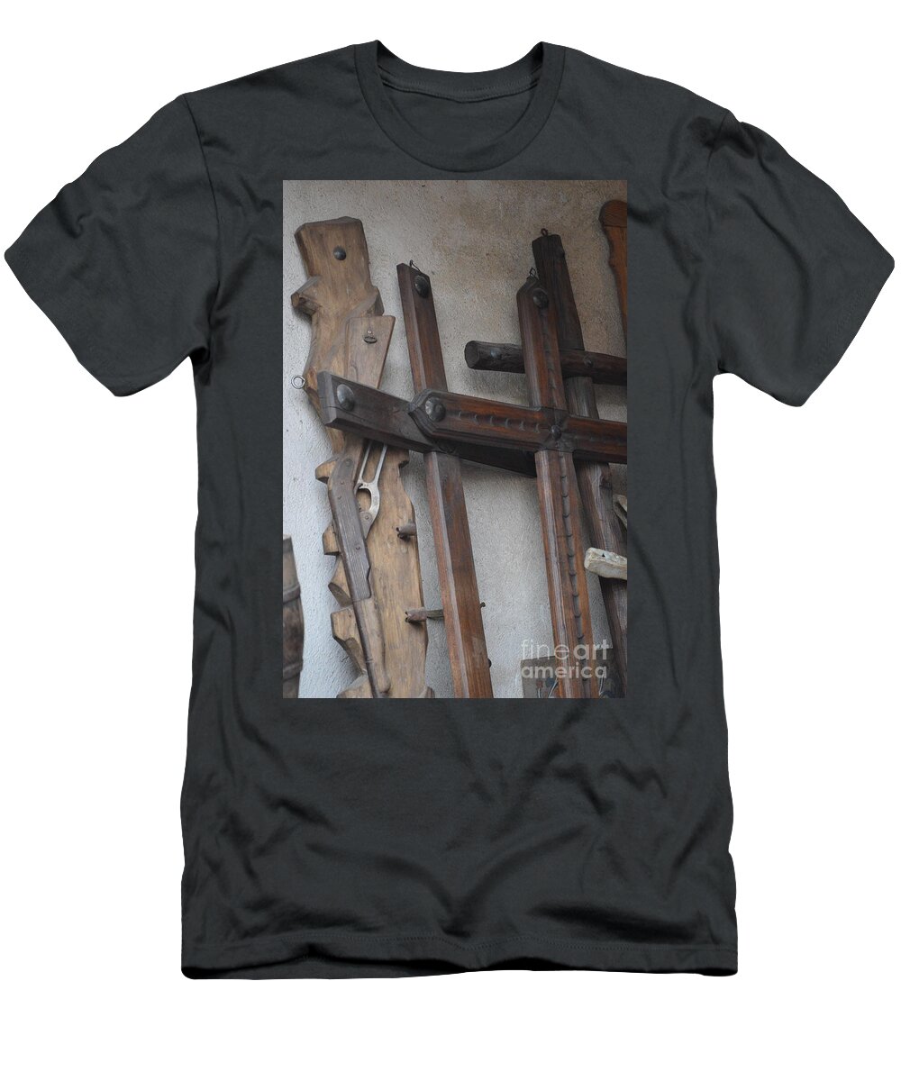 Guns T-Shirt featuring the photograph Guns and crosses by Brian Boyle