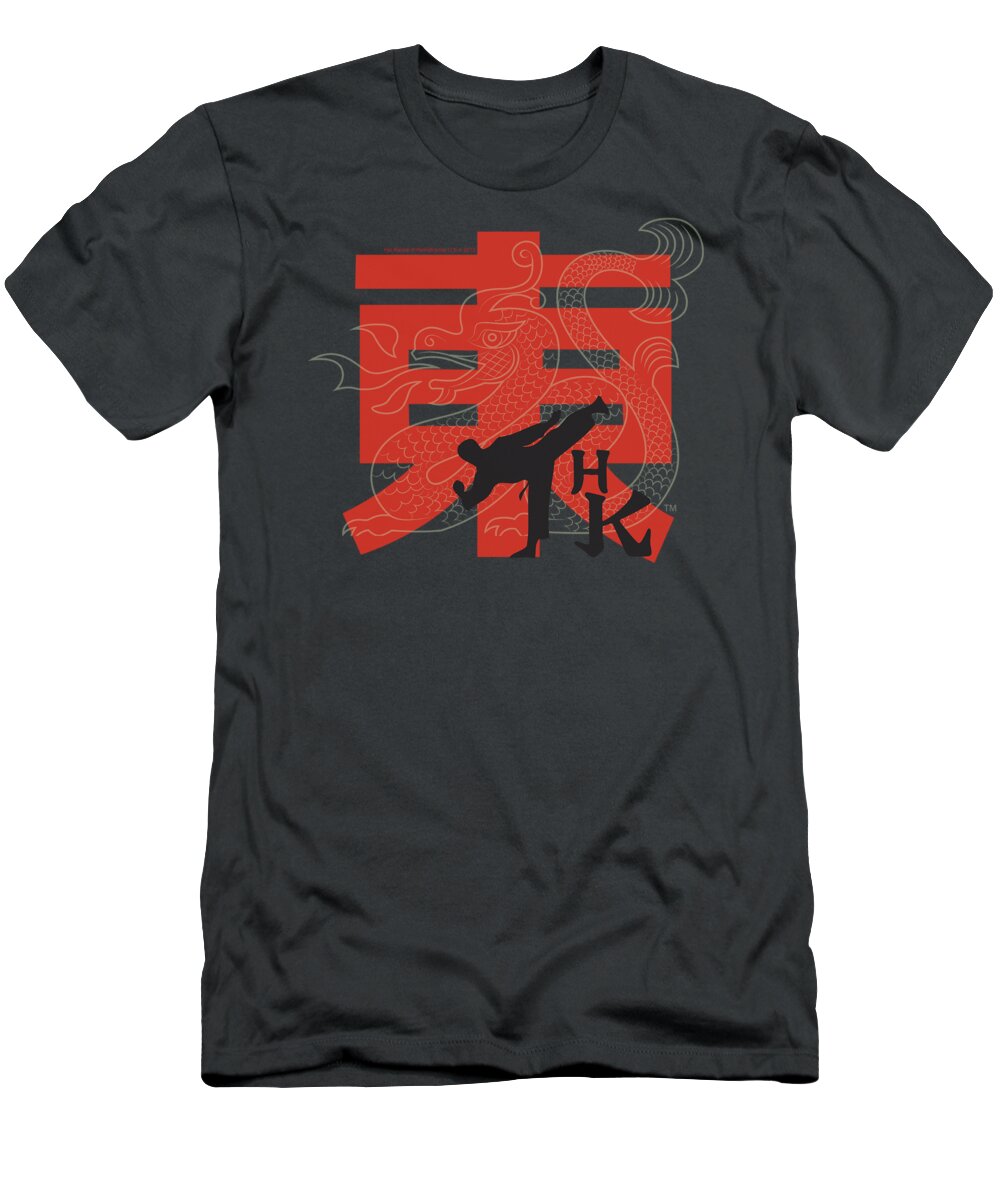 Hai Karate T-Shirt featuring the digital art Hai Karate - Hk Kick by Brand A