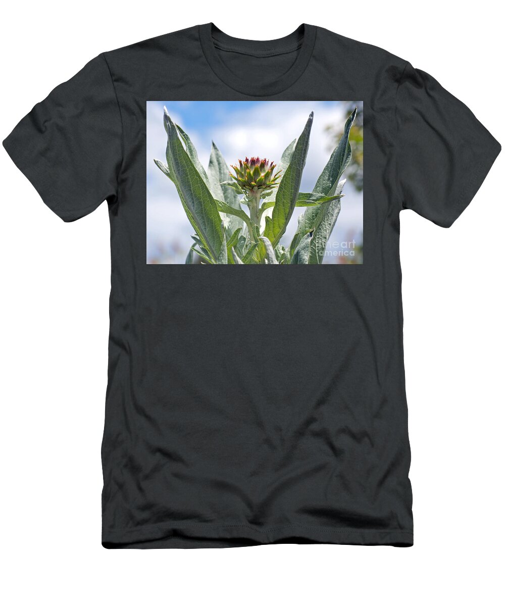 Artichoke T-Shirt featuring the photograph Happy Artichoke by Gwyn Newcombe