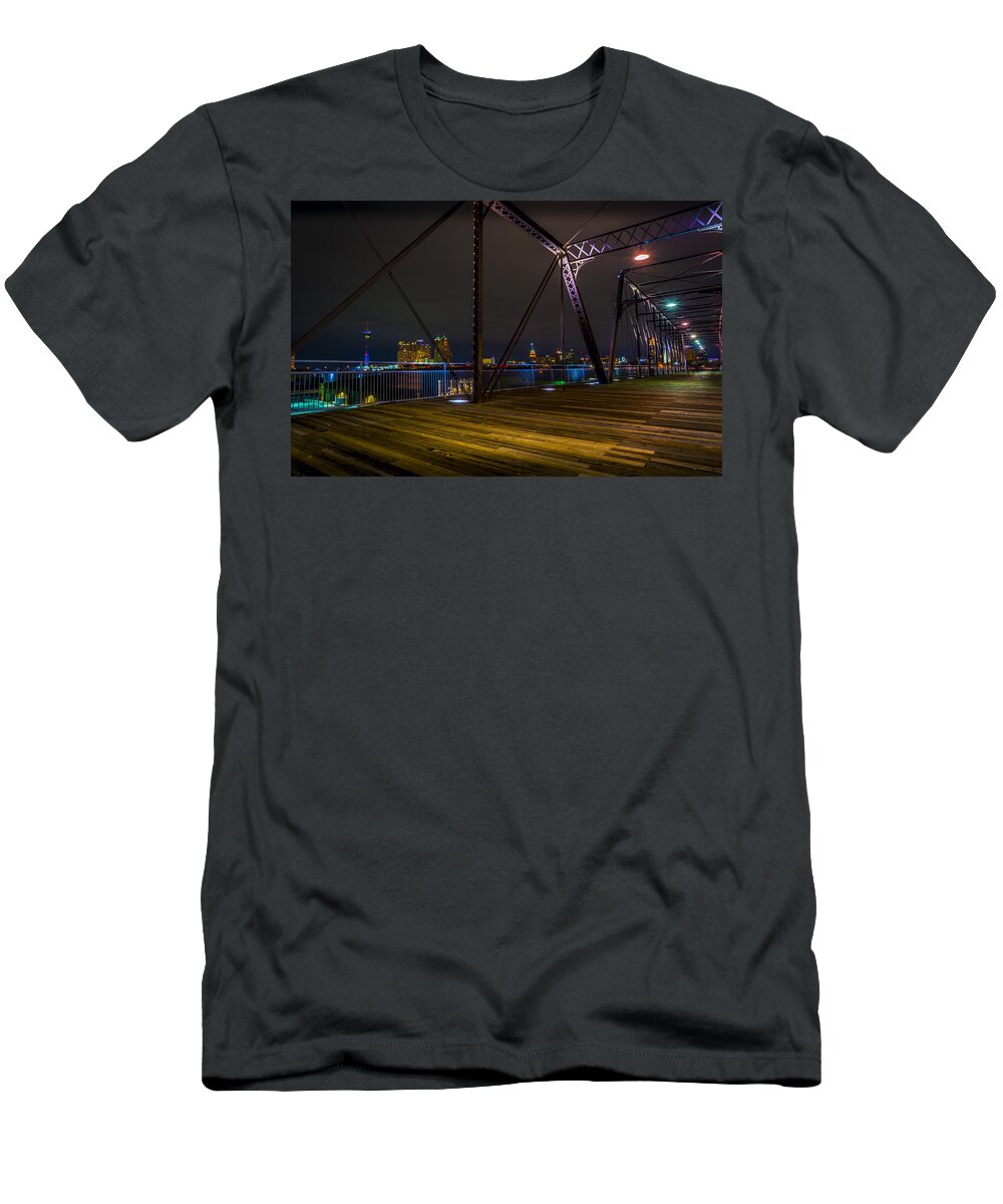 San Antonio T-Shirt featuring the photograph Hays Street Bridge by David Morefield