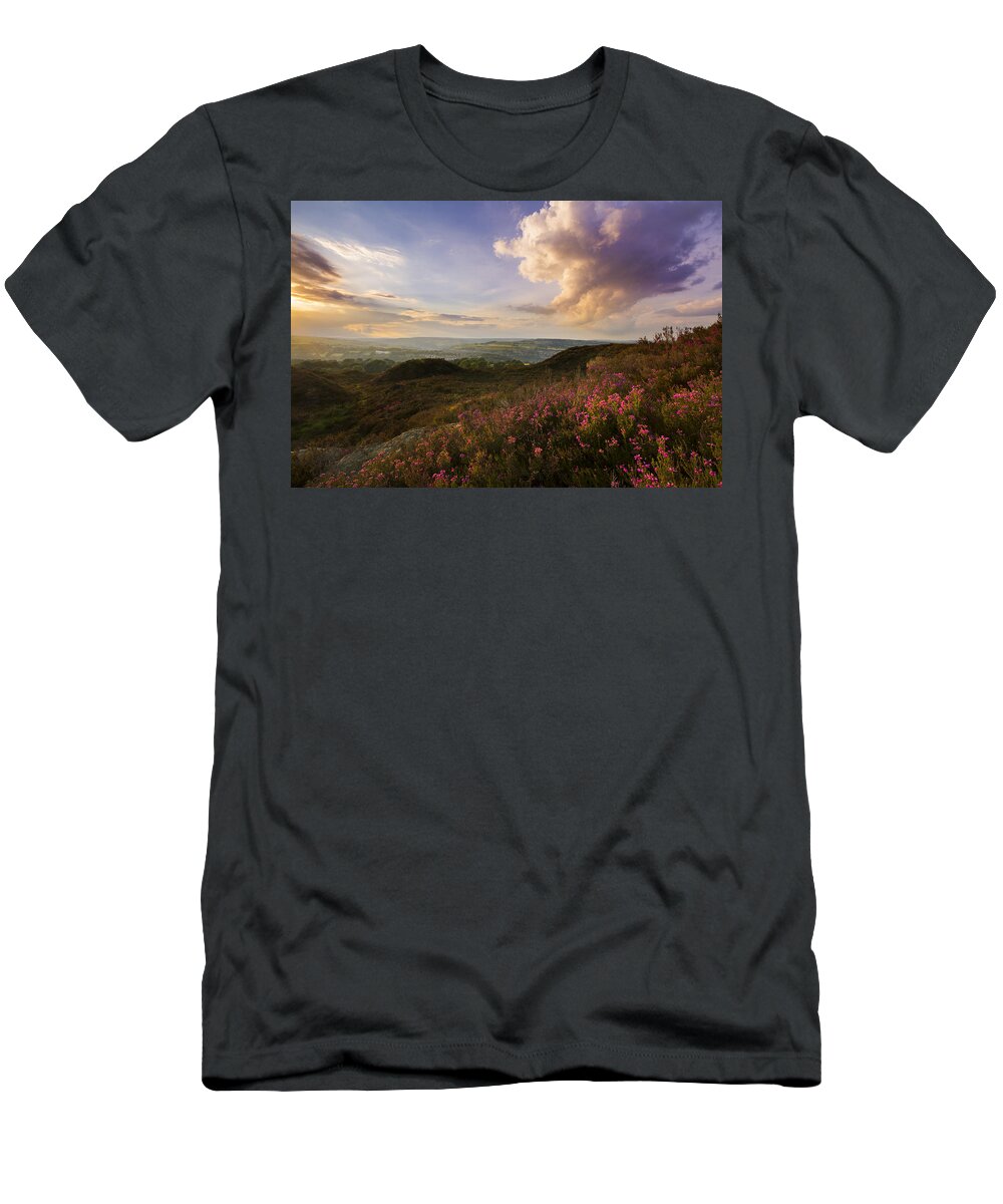 Norland T-Shirt featuring the photograph Heather sunset by Chris Smith