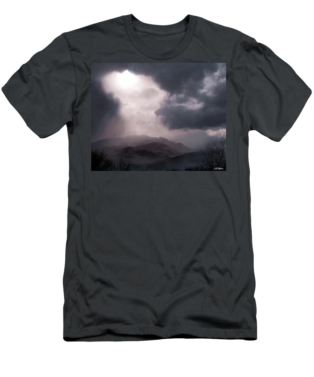 Clouds T-Shirt featuring the photograph Heaven Opens by Bill Stephens