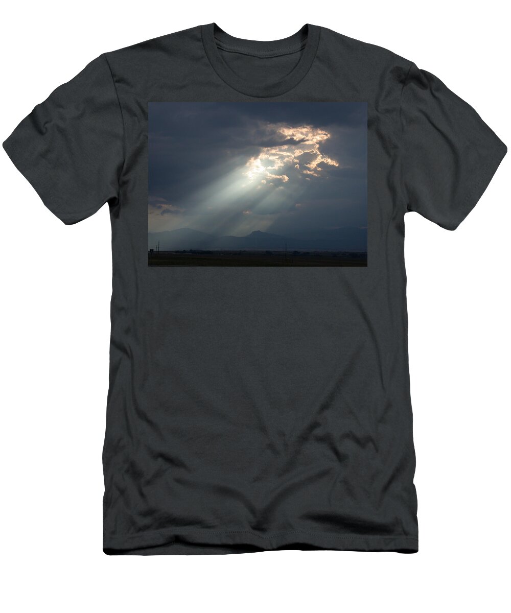 Rays T-Shirt featuring the photograph Heavenly Rays by Shane Bechler