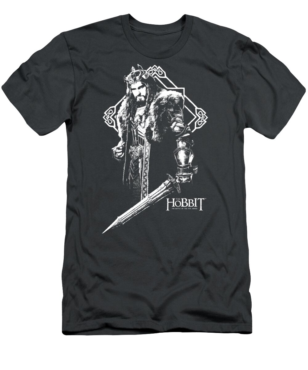  T-Shirt featuring the digital art Hobbit - King Thorin by Brand A