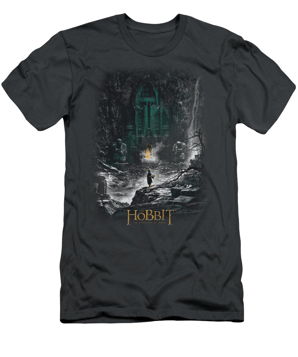 The Hobbit T-Shirt featuring the digital art Hobbit - Second Thoughts by Brand A