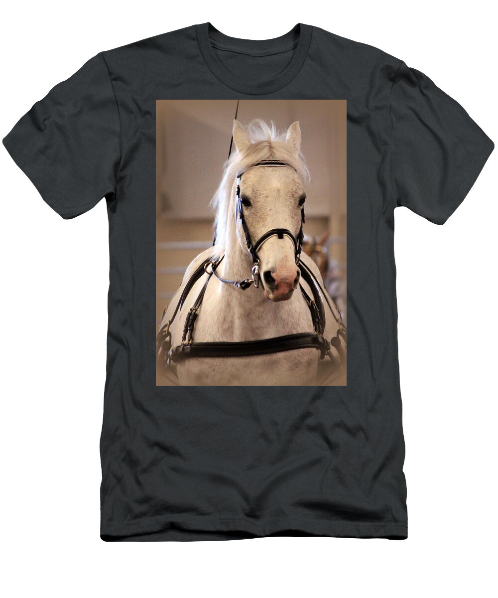 Horse T-Shirt featuring the photograph Horse Before the Cart by Lynn Sprowl