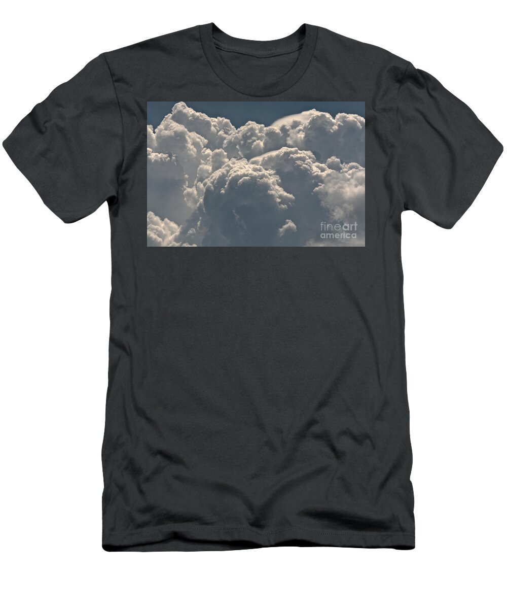 Clouds T-Shirt featuring the photograph Hot and Hazy Clouds by Cheryl Baxter