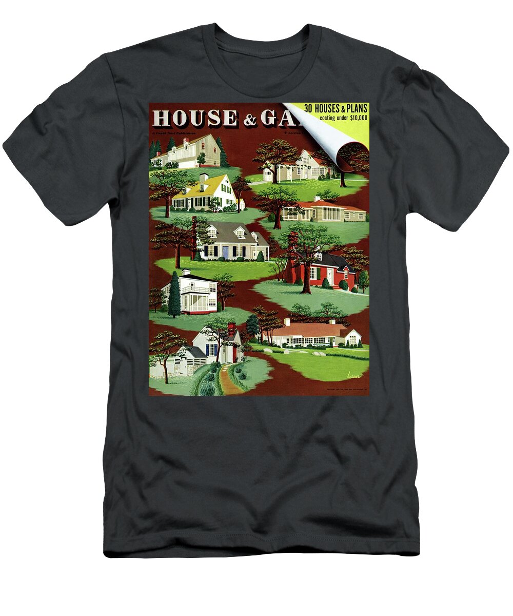 House & Garden T-Shirt featuring the photograph House & Garden Cover Illustration Of 9 Houses by Robert Harrer