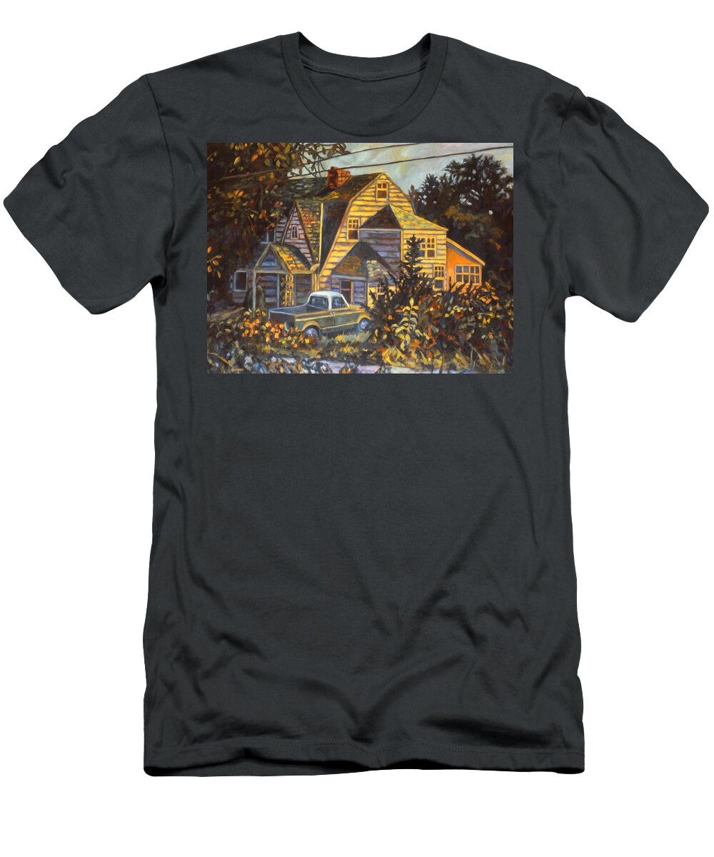 Kendall Kessler T-Shirt featuring the painting House in Christiansburg by Kendall Kessler